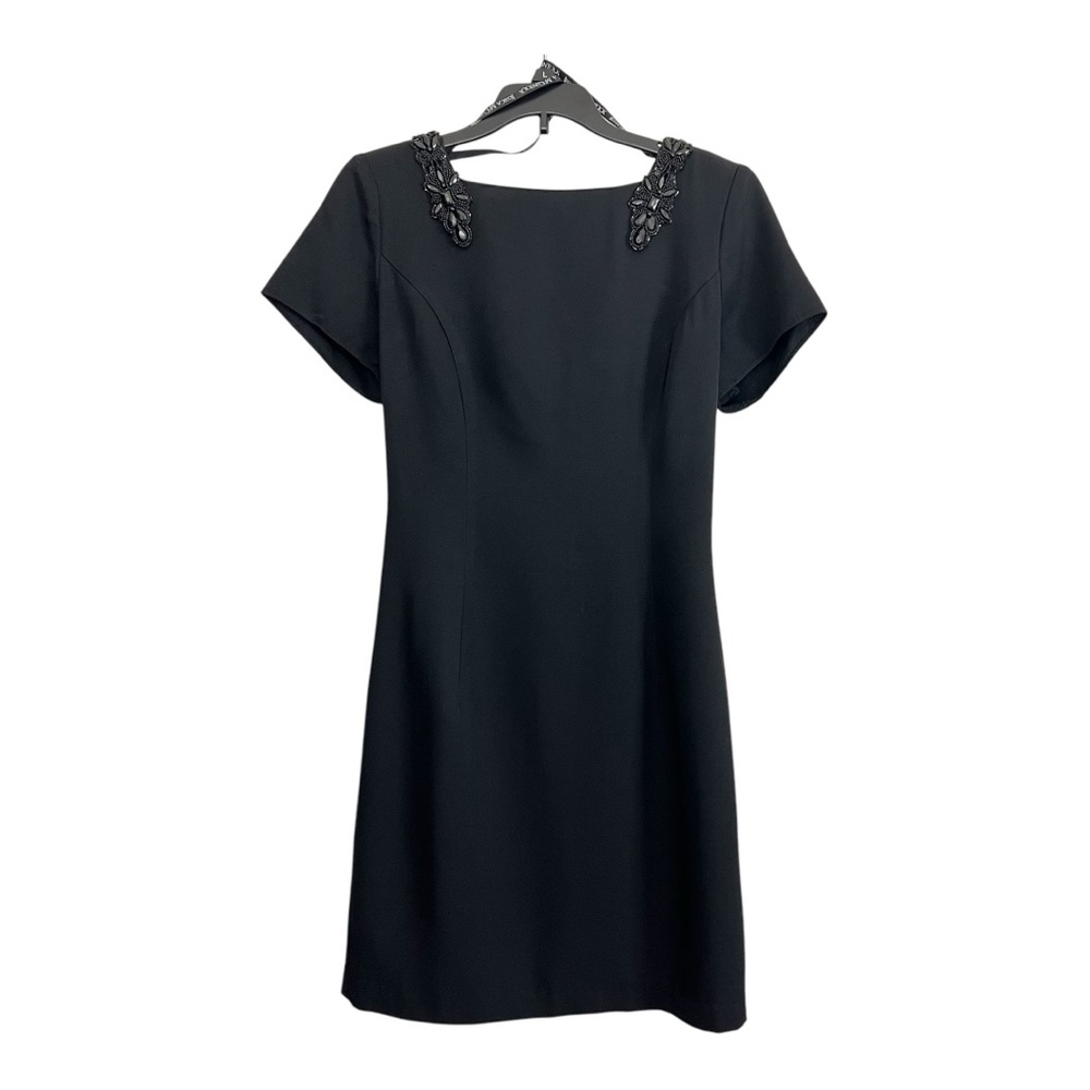 Scott McClintock Black Embellished Dress Quiet Luxury Old Money Women’s Size 6